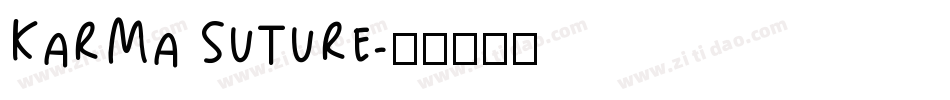 KARMA SUTURE字体转换